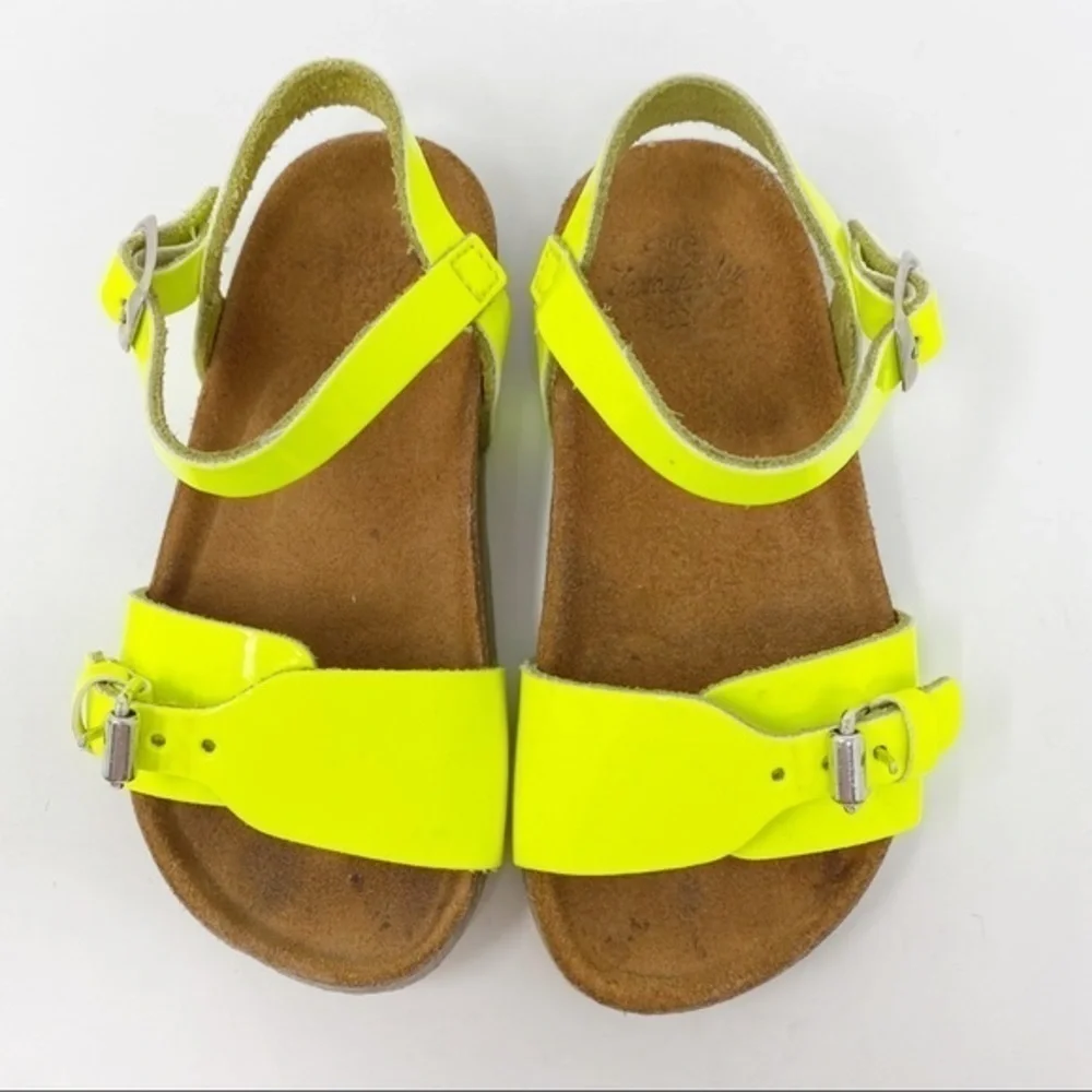 Zara Kids Sandals Yellow 6.5 US Toddler 22 EUR